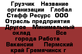 Грузчик › Название организации ­ Глобал Стафф Ресурс, ООО › Отрасль предприятия ­ Другое › Минимальный оклад ­ 18 000 - Все города Работа » Вакансии   . Пермский край,Гремячинск г.